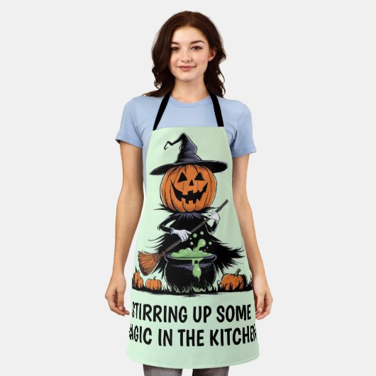 Pumpkin Witch Schort (Gedragen)