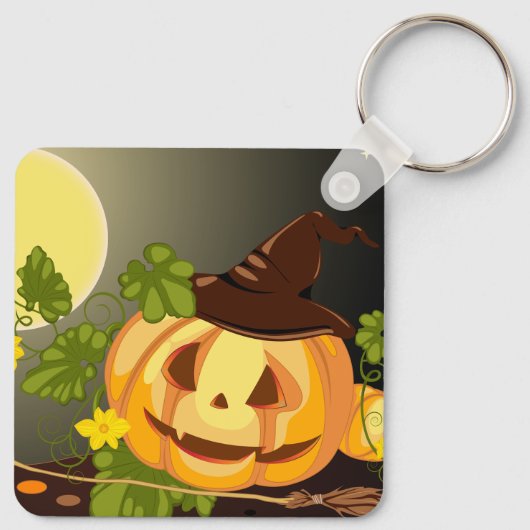 Pumpkin Witch-Sleutelhanger Sleutelhanger (Achterkant)