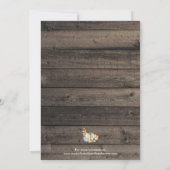 Pumpkin & Wood Weddenschap Uitnodiging Alle kleure (Achterkant)