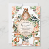 Pumpkin Woodland Wilde Dieren schokken per post Kaart (Voorkant)