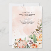 Pumpkin Woodland Wilde Dieren schokken per post Kaart (Achterkant)