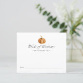 Pumpkin Words of Wisdom for the bride to be (Staand voorkant)