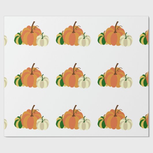 Pumpkin wrapping paper cadeaupapier (Vlak)