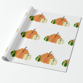 Pumpkin wrapping paper cadeaupapier