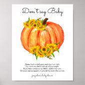 Pumpkin Zeg niet dat Baby Poster (Voorkant)