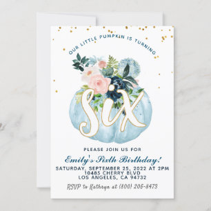 Pumpkin Zesde uitnodiging van afgelopen zaterdag