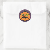 Pumpkin Zombie Ronde Sticker (Tas)