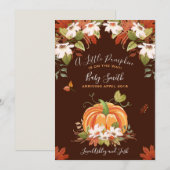 Pumpkin Zwangerschapsaankondiging Herfst Herfst Ba Aankondiging (Voorkant / Achterkant)