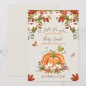 Pumpkin Zwangerschapsaankondiging Herfst Herfst Ba Aankondiging (Voorkant / Achterkant)