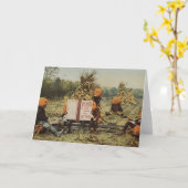 Pumpkinhead-Kinderen Kaart (Gele Bloem)