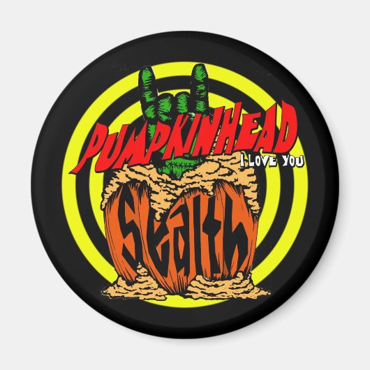 Pumpkinhead Zombie Rock Magnet (Voorkant)