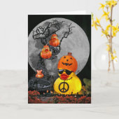 Pumpkinheads voor vrede! kaart (Gele Bloem)