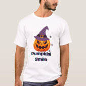 Pumpkini Smile Halloween T-shirt | Spooky Pumpkin (Voorkant)
