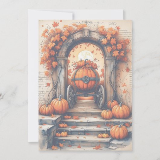 Pumpkinlicious Halloween Party Uitnodiging (Achterkant)