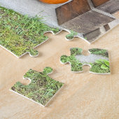 Pumpkins and barrel by a farm legpuzzel (Zijkant)