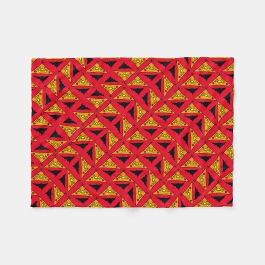 Pumpkins and Bats Halloween  Fleece Deken (Voorkant (Horizontaal))