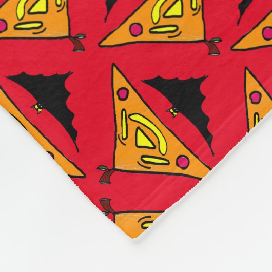 Pumpkins and Bats Halloween Fleece Deken (Hoek)