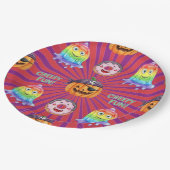 Pumpkins and Ghosts beroemd gemaakt door Natasha U Papieren Bordje (Gekanteld)