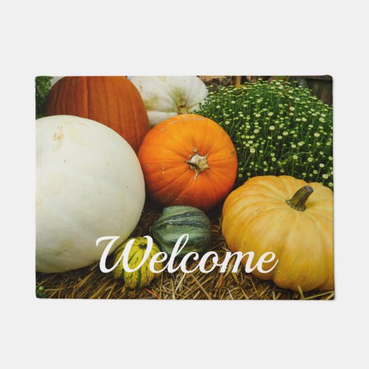 Pumpkins and Gourds Welcome Doormat Deurmat (Voorkant)