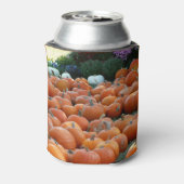 Pumpkins and Mums Autumn Harvest Photography Blikjeskoeler (Blikje Achterkant)