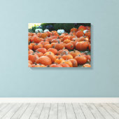 Pumpkins and Mums Autumn Harvest Photography Canvas Afdruk (Insitu (Houten vloer))