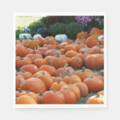 Pumpkins and Mums Autumn Harvest Photography Servetten (Voorkant)