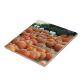 Pumpkins and Mums Autumn Harvest Photography Tegeltje (Zijkant)