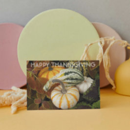 Pumpkins and Squash Still Life Photo Thanksgiving Feestdagen Kaart