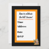 Pumpkins appels hayrides boerderij party call kaart (Achterkant)