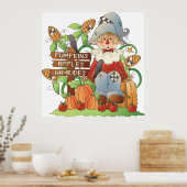 Pumpkins Apples Hayrides Poster (Keuken)
