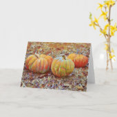 Pumpkins Art Note Card Kaart (Gele Bloem)