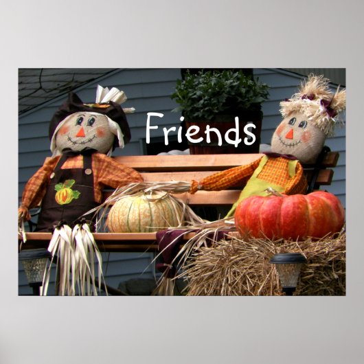 Pumpkins Autumn Afbeelding Friends Poster (Voorkant)