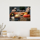 Pumpkins Autumn Afbeelding Friends Poster (Keuken)