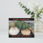 Pumpkins Autumn briefkaart (Staand voorkant)