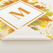 Pumpkins Autumn Fall Harvest Pattern Sherpa Deken (3/4)