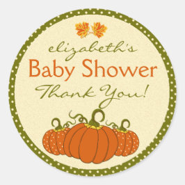 Pumpkins Autumn Guest Favor Bedankt Ronde Sticker