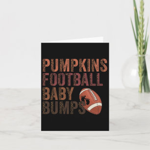 Pumpkins Autumn Halloween Footbyll beroemd gemaakt Kaart
