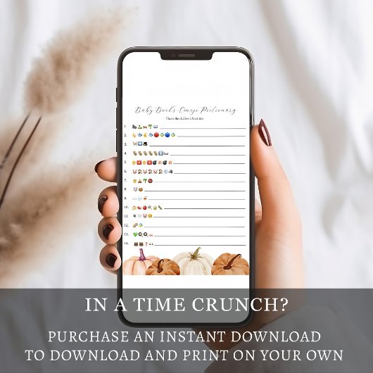 Pumpkins Baby Boeken Emoji Game Kaart