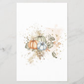 Pumpkins Baby shower Game Bingo Card Flyer (Achterkant)