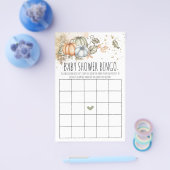 Pumpkins Baby shower Game Bingo Card Flyer (Enkel)