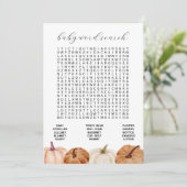 Pumpkins Baby Word Zoeken Game Kaart (Staand voorkant)