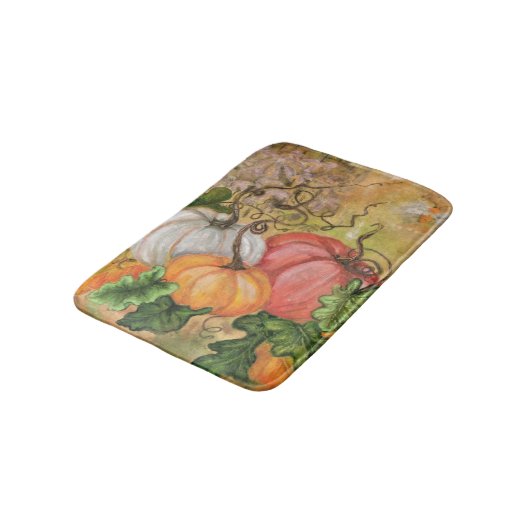 Pumpkins Bath Mat Halloween - Painting (Gekanteld)