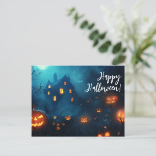 Pumpkins beroemd gemaakt door Night Halloween Wens Briefkaart