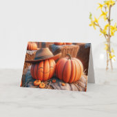 Pumpkins bruiloft Jubileum Kaart (Gele Bloem)