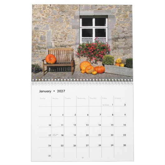 Pumpkins Calendar Kalender (Jan 2027)