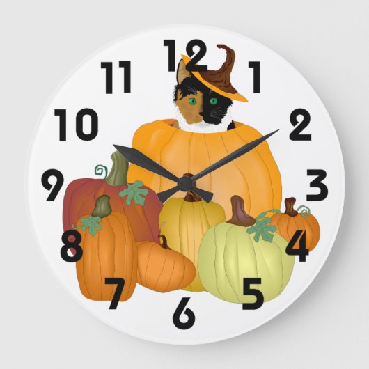 Pumpkins Clock Grote Klok (Voorkant)