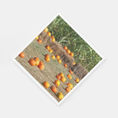 Pumpkins, Corn en Hay Autumn Fotografie Servet (Hoek)