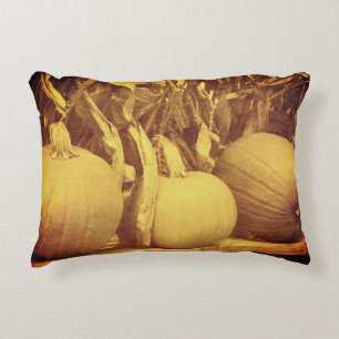 Pumpkins Cornstalks Herfst look Accent Kussen