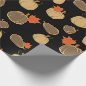Pumpkins Cream Oranje Harvest-patroon Cadeaupapier (Hoek)