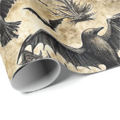 Pumpkins, Crows, and Bats Halloween Pattern (2) Cadeaupapier (Rol Hoek)